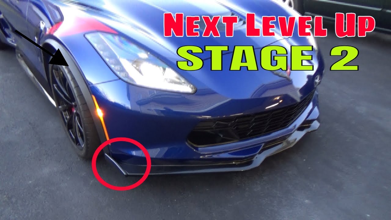 Установка Corvette Front Splitter Mod Stage 2