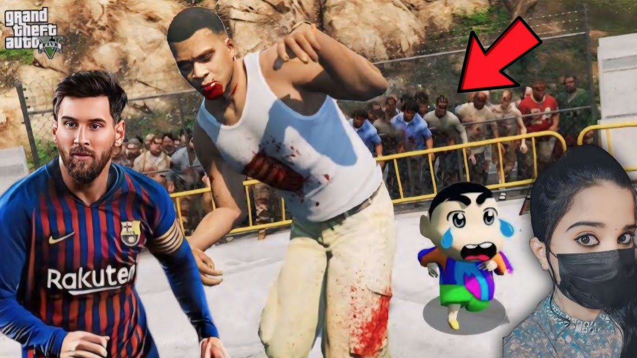 Zombie Surviving with Messi - GTA 5 #96