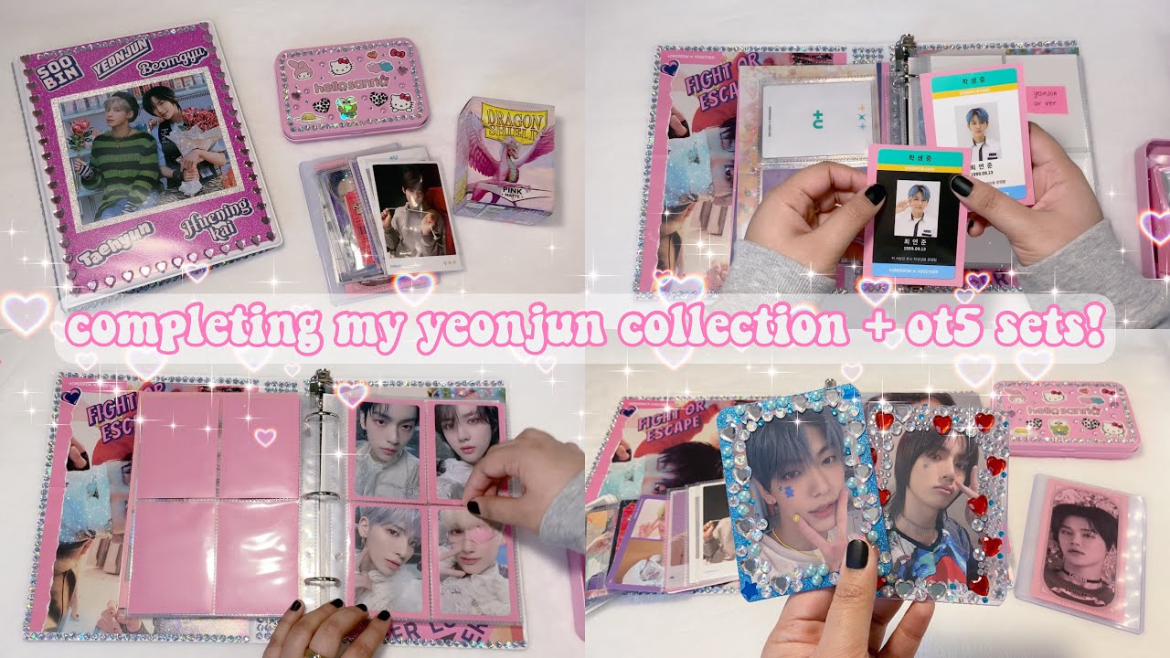 ☆ completing my yeonjun photocard collection! txt photocard binder update #3 ☆