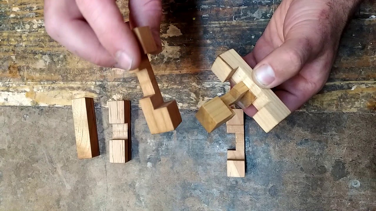 *SPOILER ALERT* 6 piece wooden burr puzzle solution