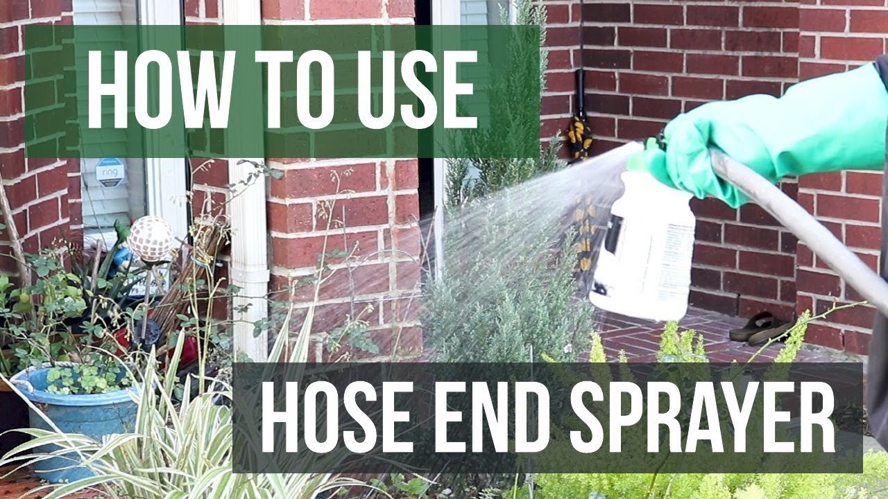 How to Use a Hose End Sprayer