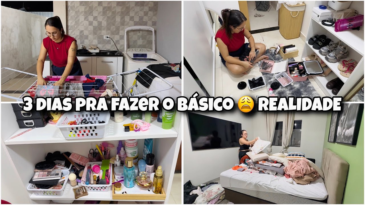 Muita bagunça / Rotina de faxina e organização do quarto e closet | deu trabalho 🥵 mãe de cinco 