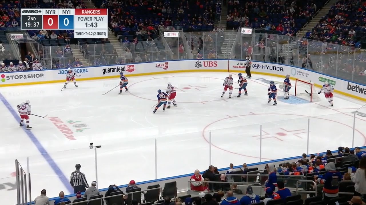 The sound of hockey game. Rangers vs Islanders. November 24, 2021