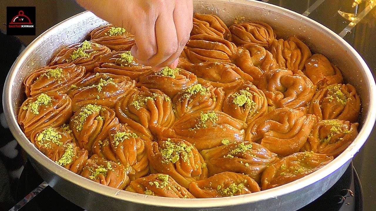 Baklava Recipe Step by Step - Filo (Phyllo) Pastry Recipe - طرز تهیه باقلوا