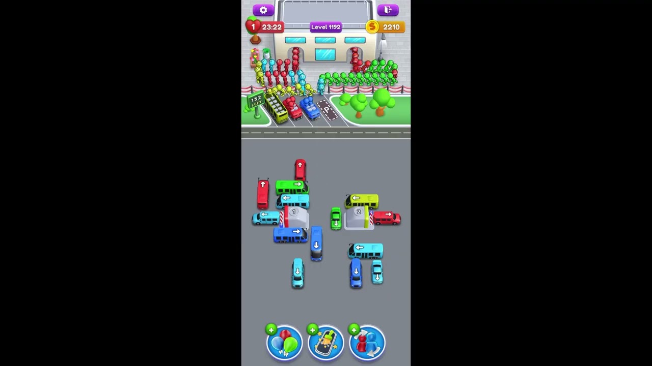 Crowd Express Level 1192 Walkthrough (No Magnet Power Used) | NEW UPDATED LEVELS!