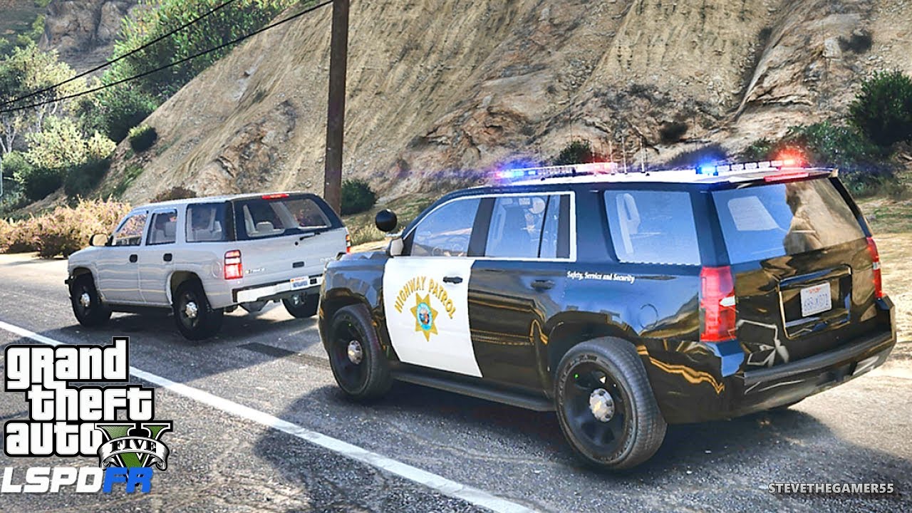 GTA 5 MOD LSPDFR 655 - CHP TAHOE !! (GTA 5 REAL LIFE PC MOD)
