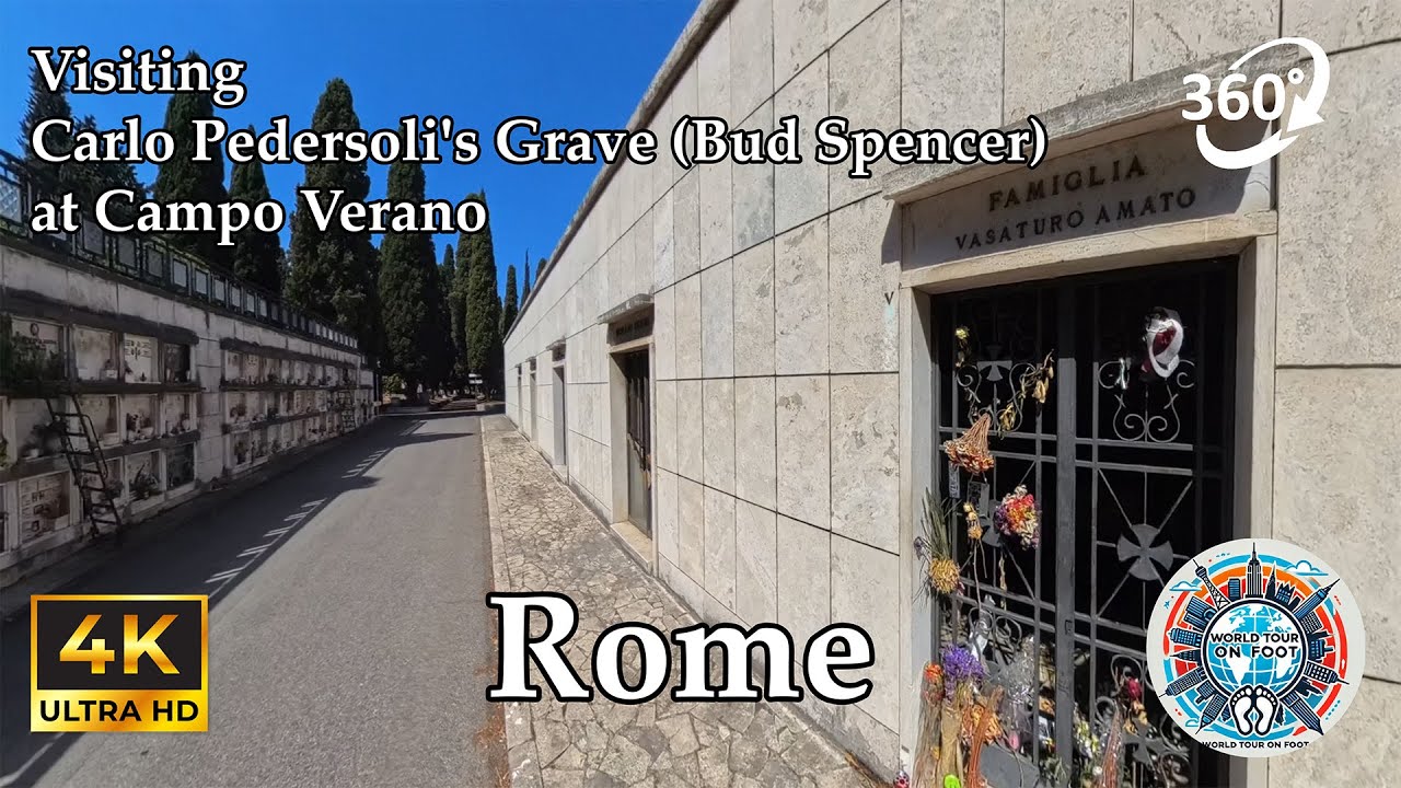 🇮🇹 Visiting Carlo Pedersoli's Grave (Bud Spencer) at Campo Verano: Honoring a Beloved Italian Star