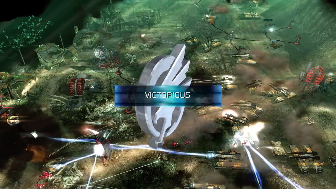 Command & Conquer 3 Tiberium Wars - Ground Zero - Hard Difficulty - EASY METHOD!