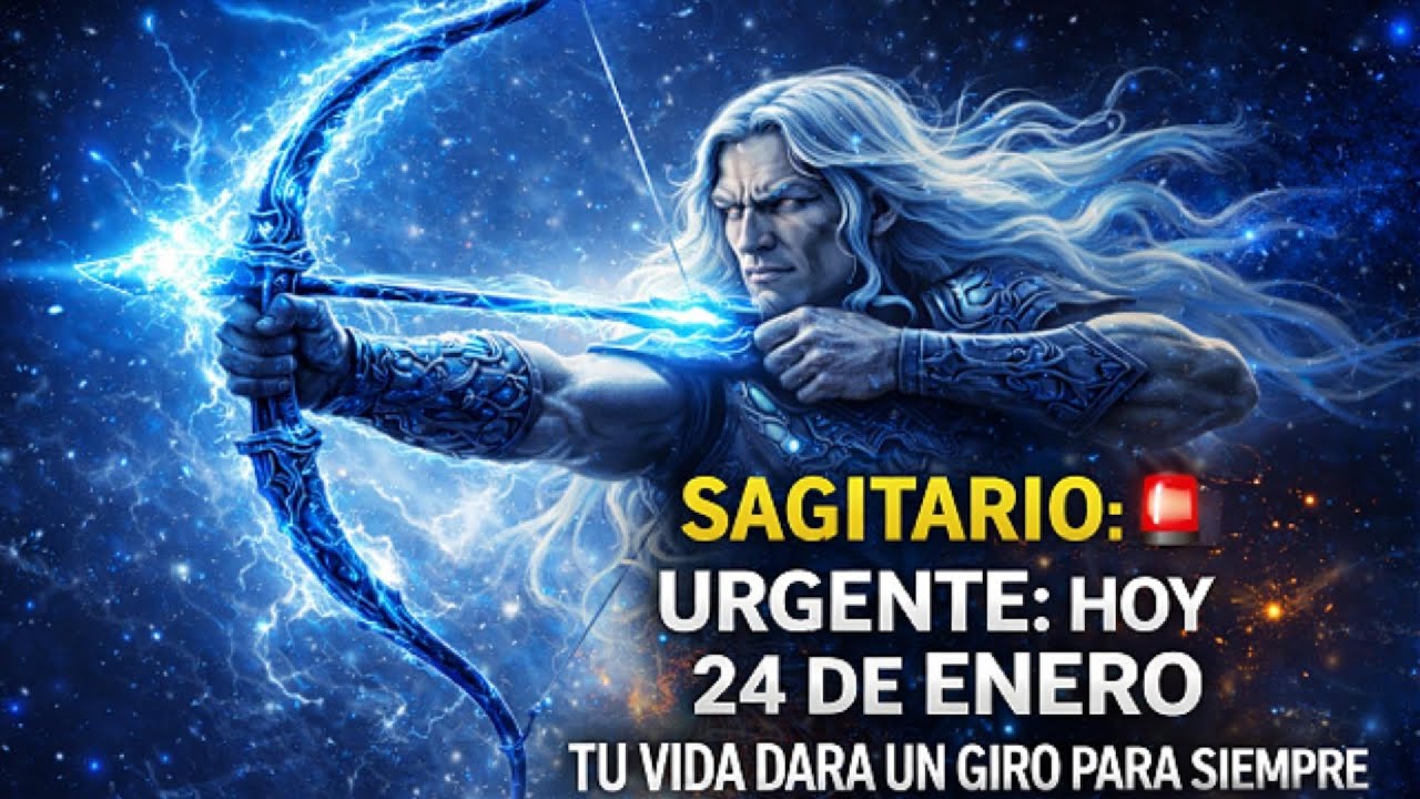 SAGITARIO ♐🚨 URGENTE HOY 24 DE ENERO TU VIDA DARÁ UN GIRO PARA SIEMPRE