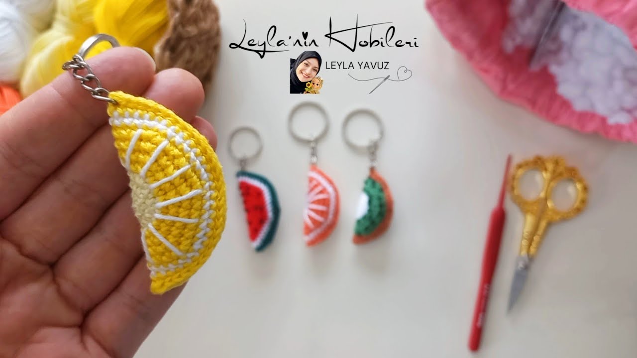 Amigurumi Anahtarlık 🍋Limon 🍋Dilimi Anlatımı✅️