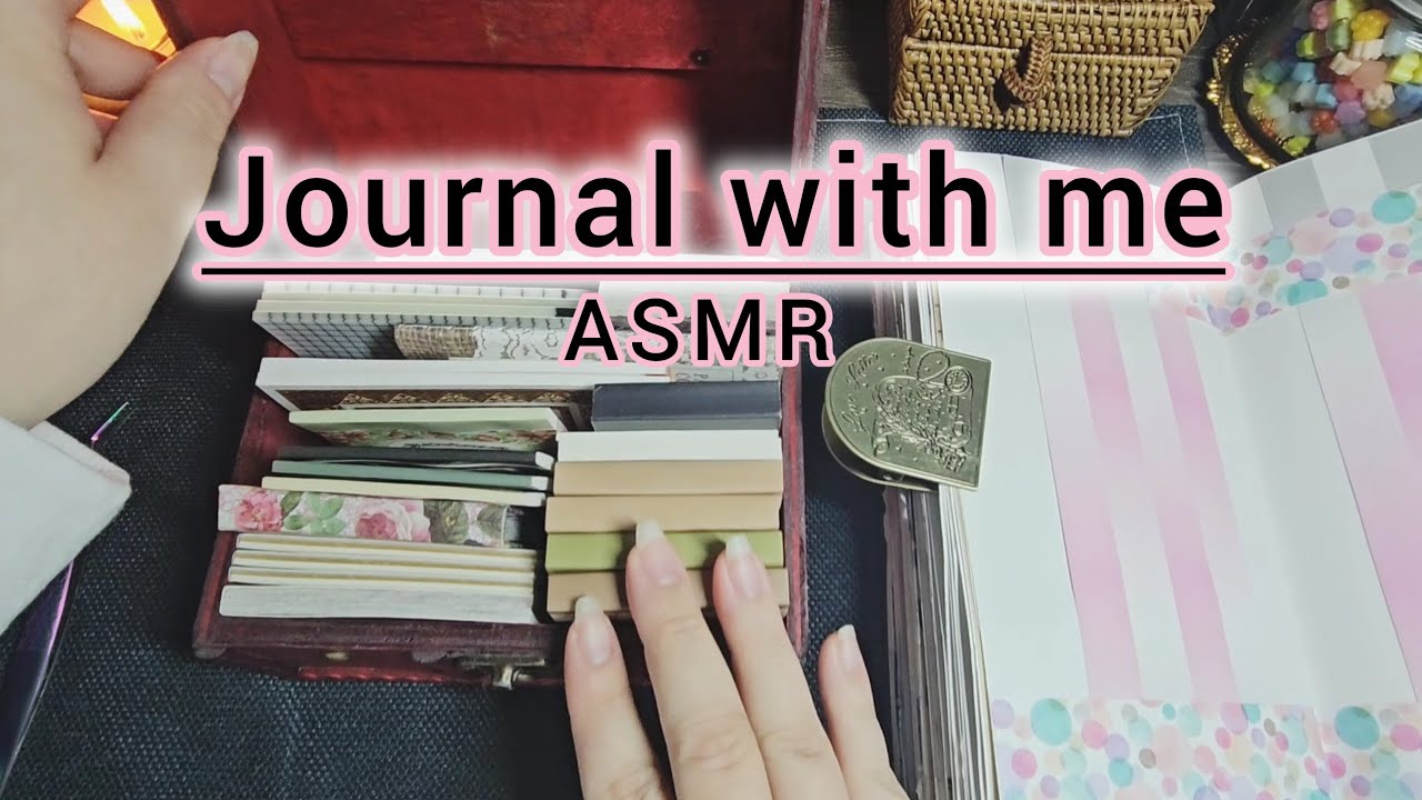 【コラージュ×ASMR】Journalwithme | scrapbooking | collage | 紙もの | 女の子コラージュ