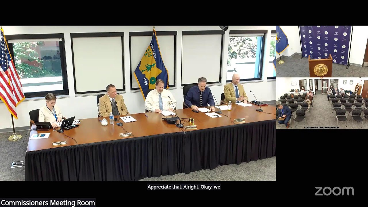 Lycoming County Commissioners Meeting 10-16-25