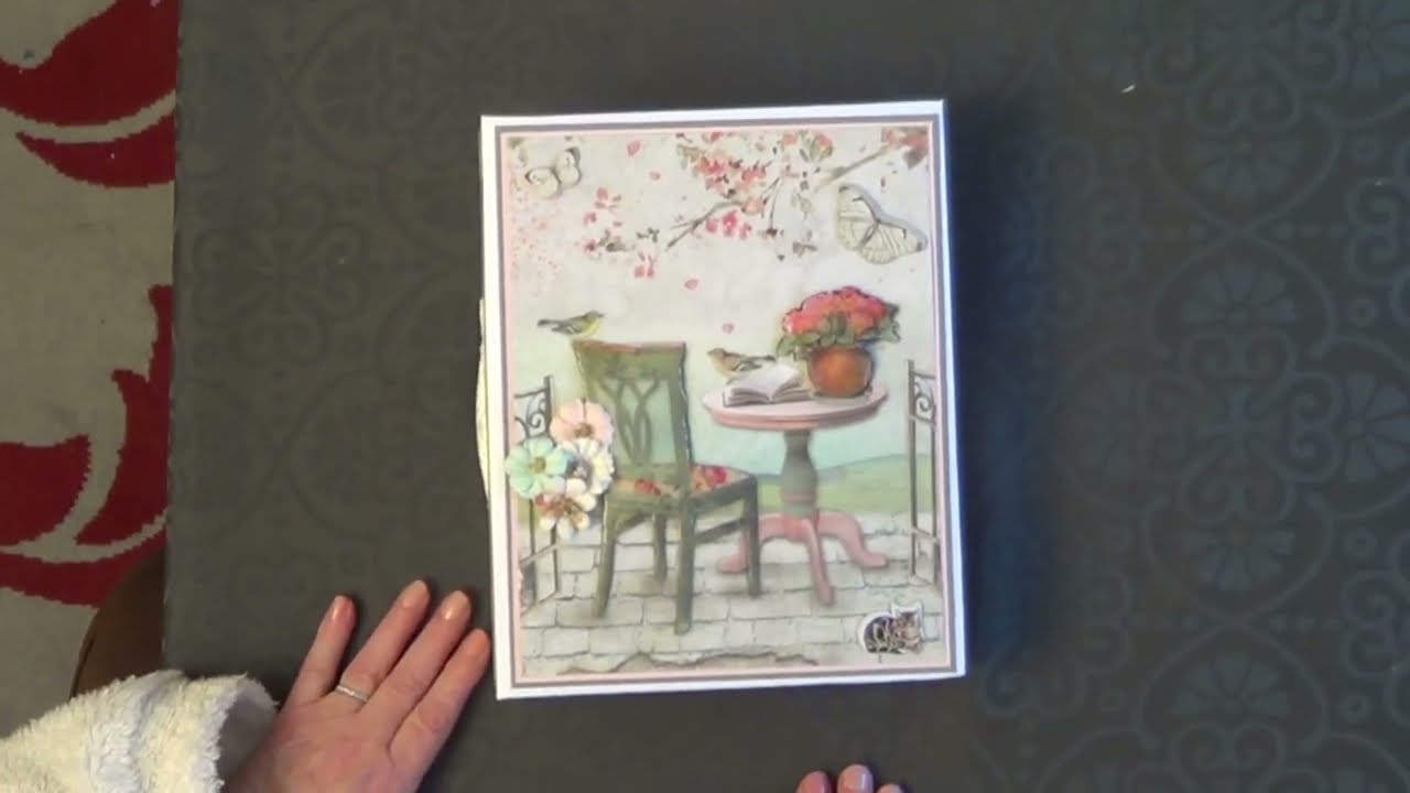Mon deuxième album fait d'après un tuto de Beatrice scrap juste du scrap !