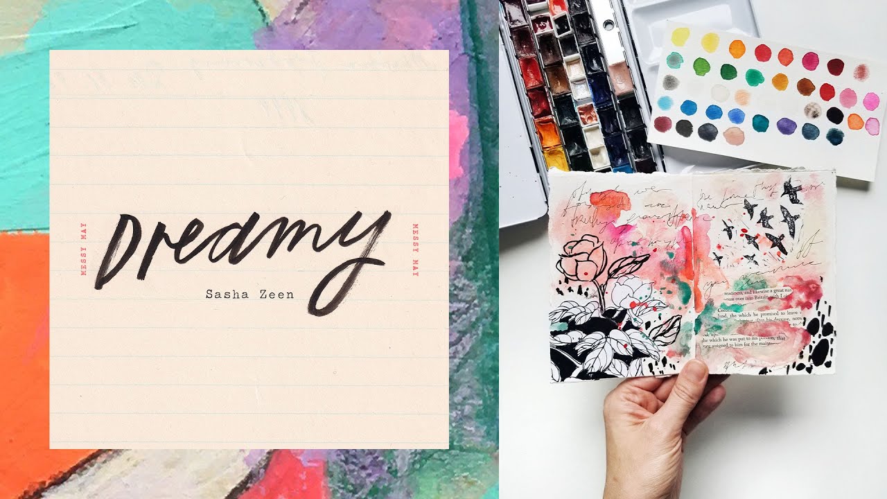 DREAMY: Use watercolor to create a dreamy, hazy painterly effect on a page (Messy May Day 26)