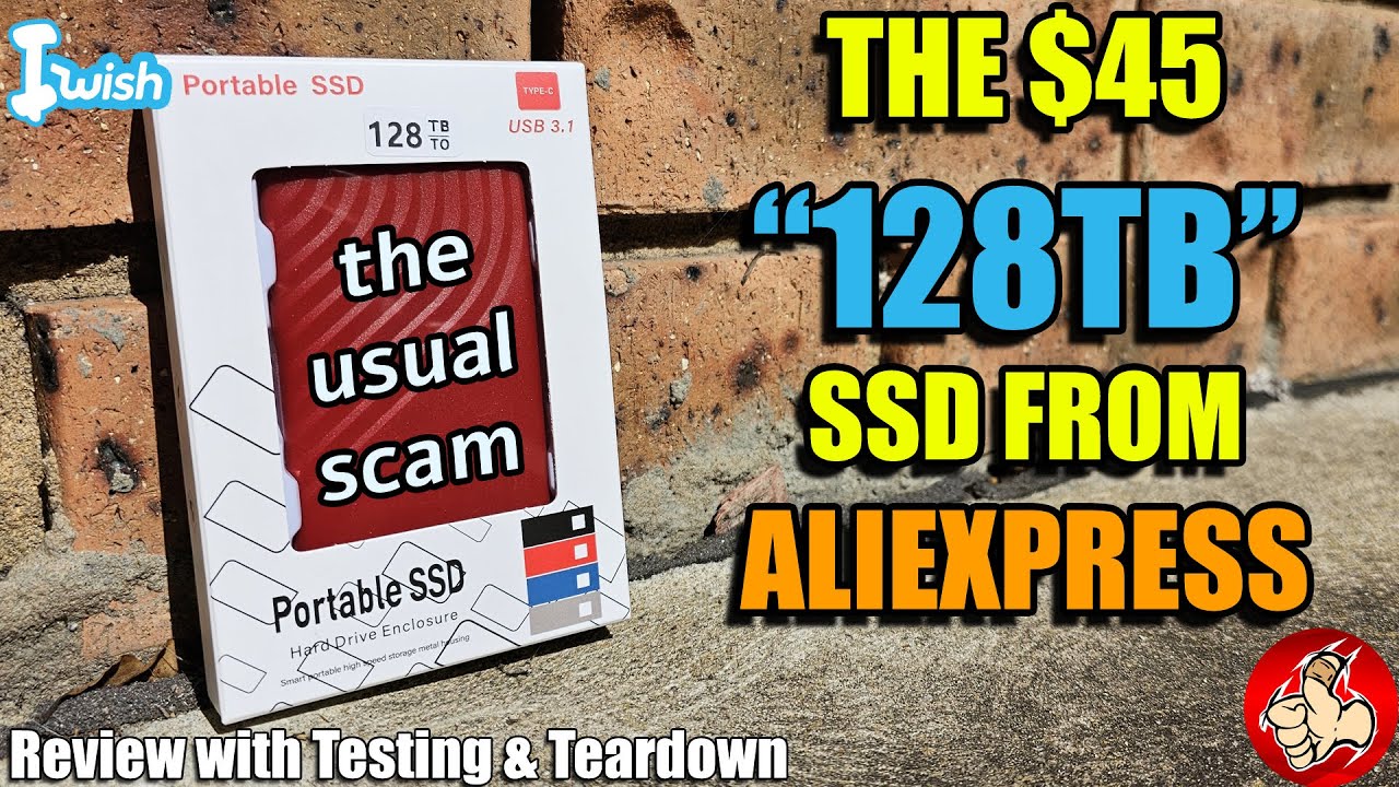 Я купил внешний SSD-накопитель «128 ТБ» на AliExpress за 45 долларов, утверждая, что это продукт ...