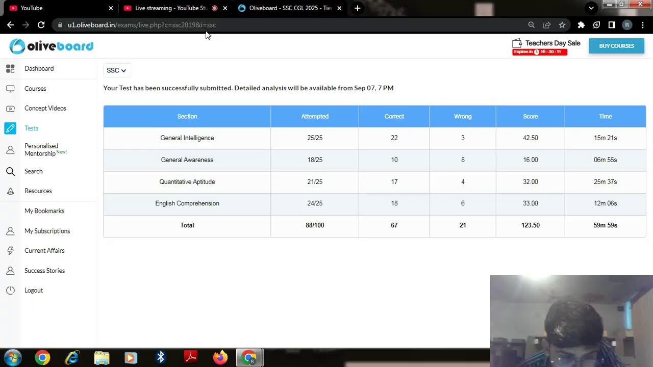 SSC CGL OLIVEBOARD LIVE MOCK 5-7SEPT ||#ssccgl2025 #ssccglcpocds #ssc #motivation #civilserviceexam