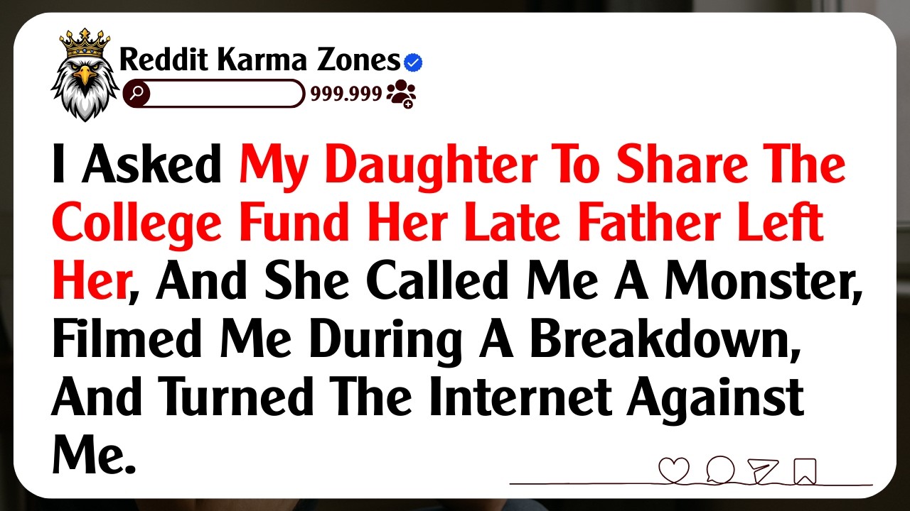 I Asked My Daughter To Share The College Fund Her Late Father Left Her, And She Called Me A...