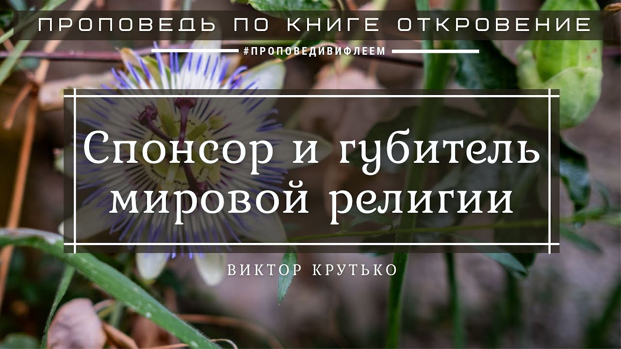 🎧 «Спонсор и губитель мировой религии» Виктор Крутько, проповедь | Откровение | Церковь «ℬифлеем»