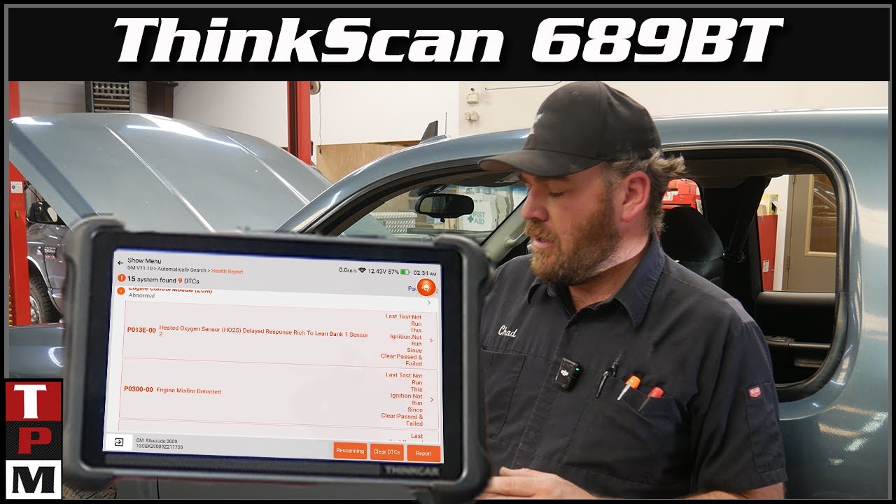 Chevrolet with ThinkCar ThinkScan 689BT: Engine Tick, P0300 Misfire, and More