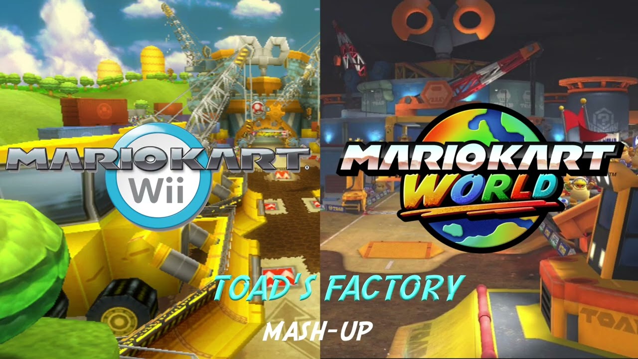 Wii Toad's Factory Mashup (Mario Kart Wii / Mario Kart World)