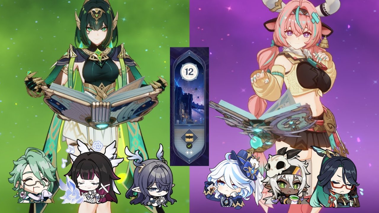 6.3 Spiral Abyss With C0R0 Nefer and C0R0 Veresa.(F2p) || Genshin Impact.