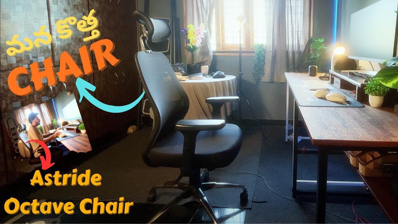 Astride Octave ergonomic Chair Unboxing & Setup | Review In Telugu #astrideoctave #ergonomicchair