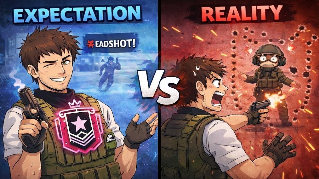 Champion Aim vs Real Aim 😭 - Rainbow Six Siege