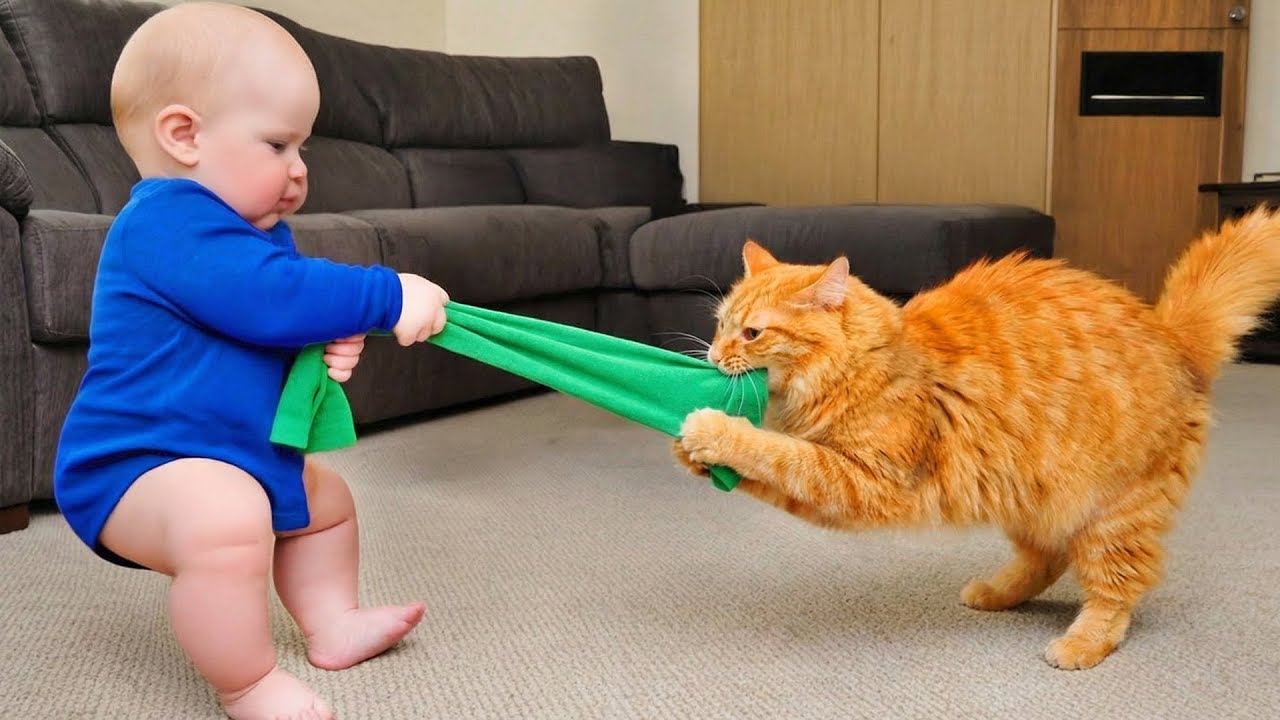 When Kids Are Raised With a Cat’s Love 😻👶🐱