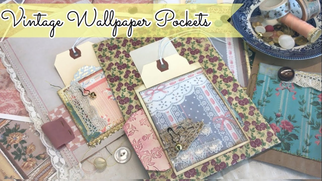 Vintage Wallpaper Pockets for Junk Journals | I'm A Cool Mom