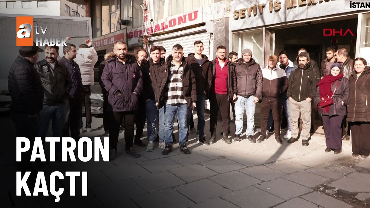 Patron kaçtı, işçiler ortada kaldı  - atv Ana Haber 13 Şubat 2026
