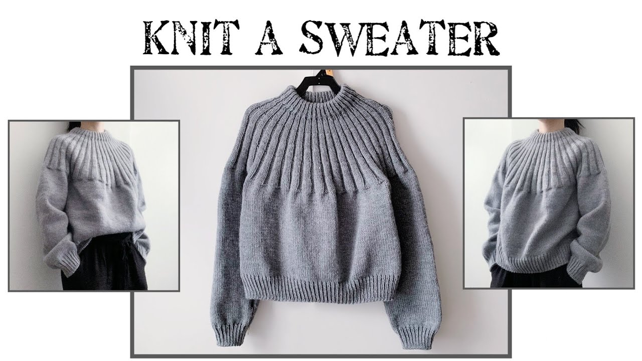 Knitting a Sweater 04 I Knitting Tutorial I Hướng dẫn đan áo len 04