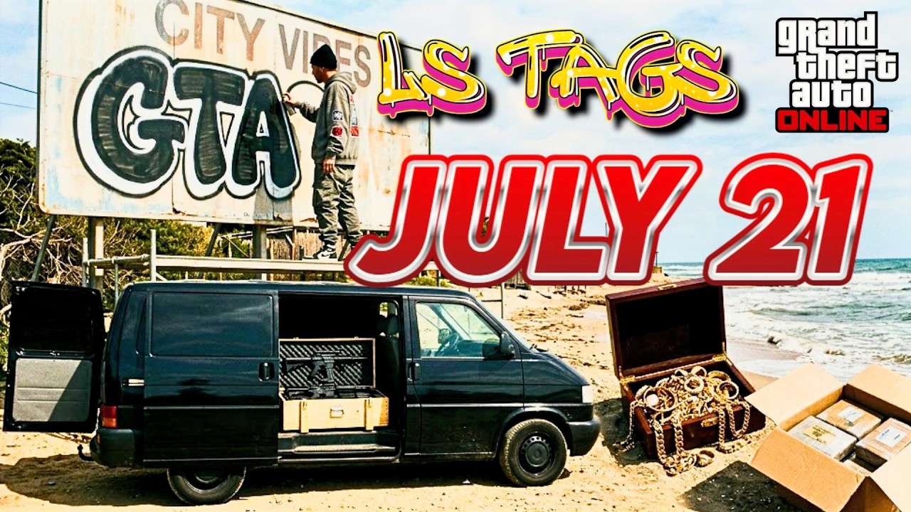 МЕСТОПОЛОЖЕНИЕ LS TAGS, SHIPWRECK, GUN VAN &mdash; 21 ИЮЛЯ | GTA ONLINE