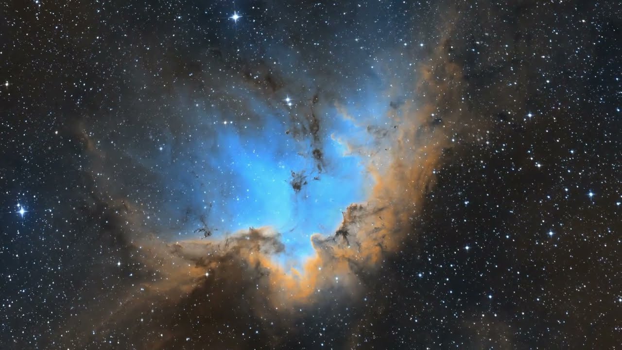 Wizard nebula - NGC 7930 3D fly by