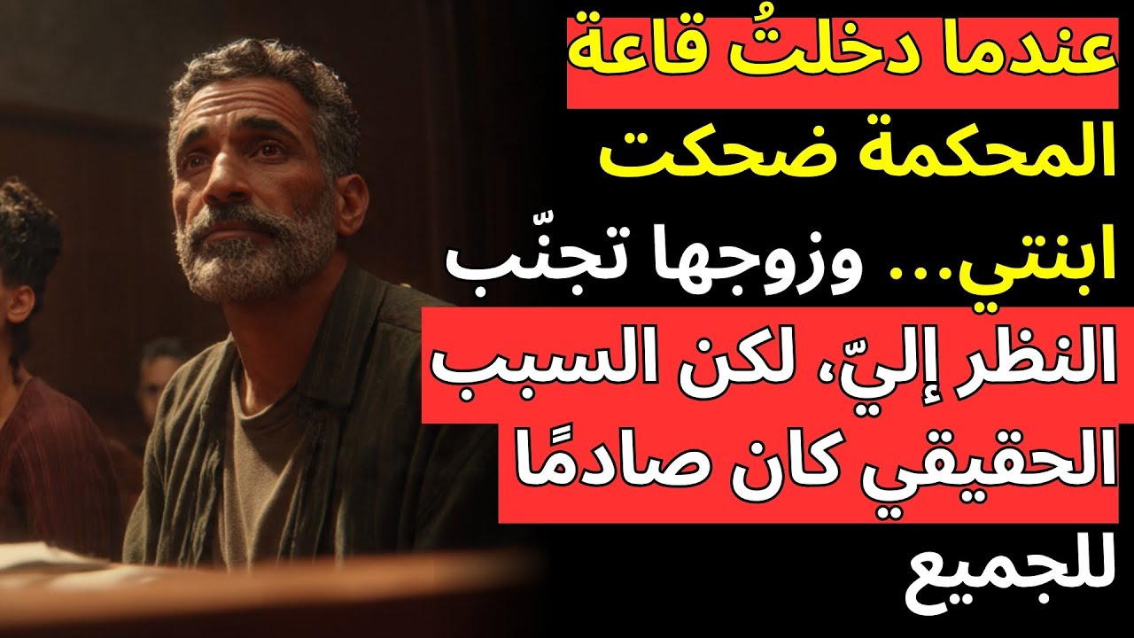 عندما دخلتُ قاعة المحكمة ضحكت ابنتي… وزوجها تجنّب النظر إليّ، لكن السبب الحقيقي كان صادمًا للجميع