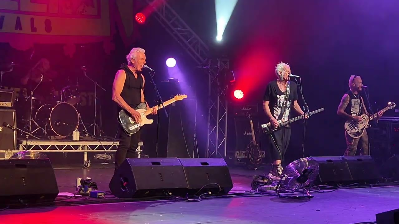 The Outcasts at Rebellion on the Opera House stage playing 'Stay Young' on Fri. 8/8/25.