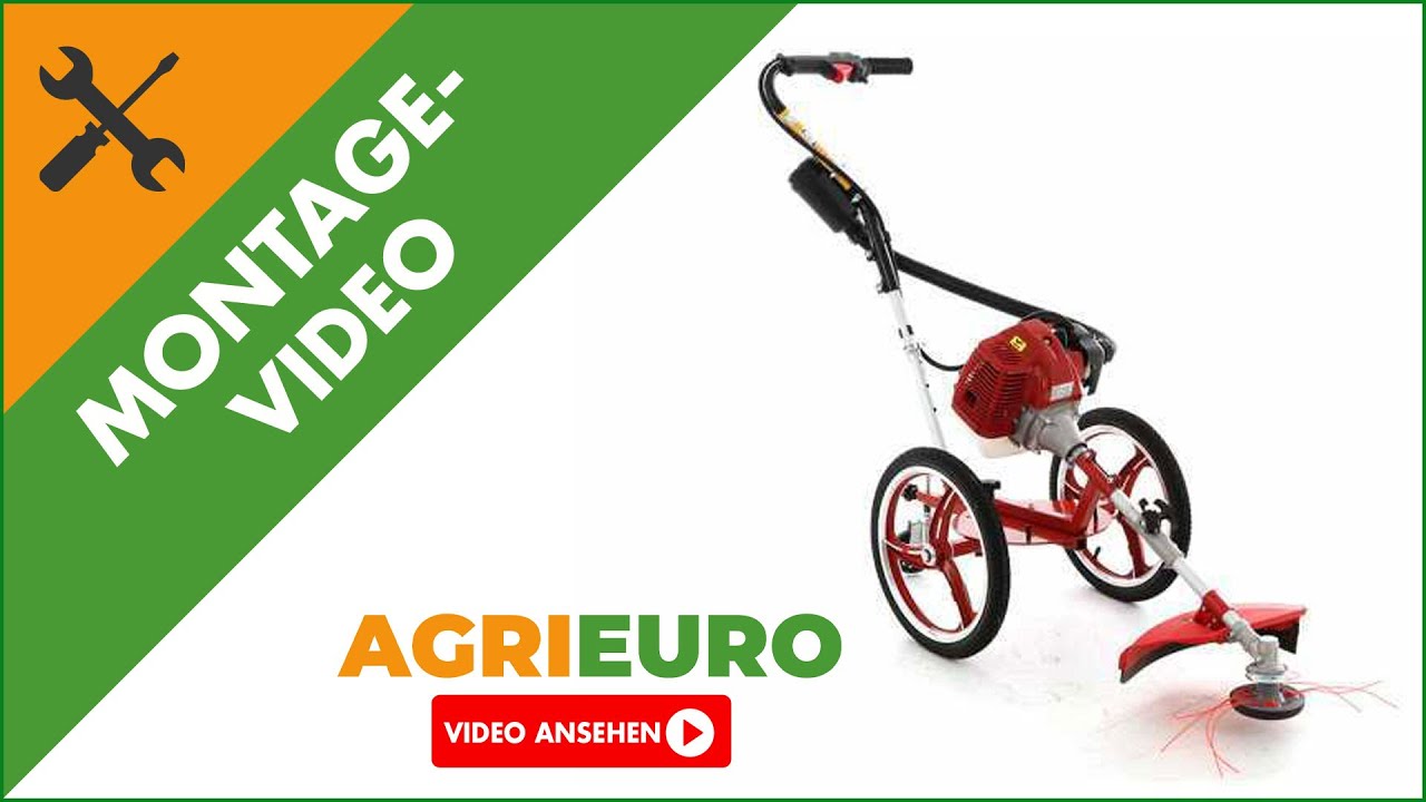 Montagevideo Fadenmäher Motorsense zum Schieben GeoTech HPBC 550 - Gemischmotor 52 ccm