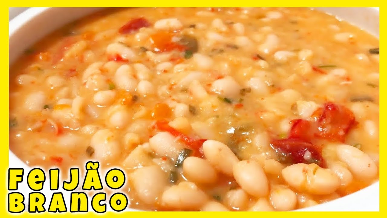 COMO FAZER FEIJAO BRANCO BEM SABOROSO, SIMPLES E RÁPIDO SEM PANELA DE PRESSÃO NA MESMA PANELA