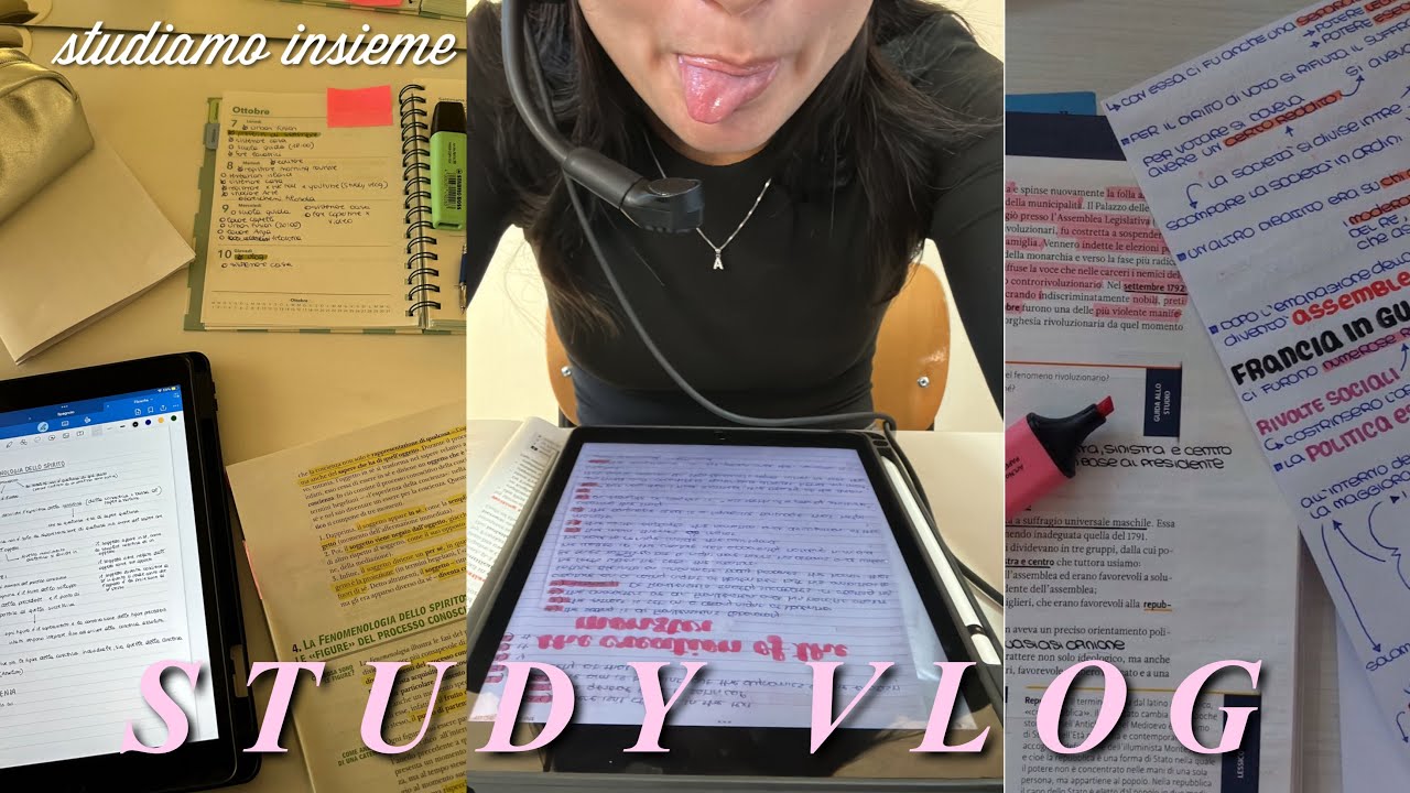 STUDY WITH ME, studiamo insieme 🫶🏻🩷
