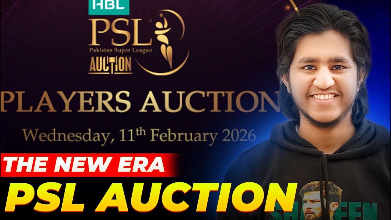 🔴Watching Psl Auction 2026