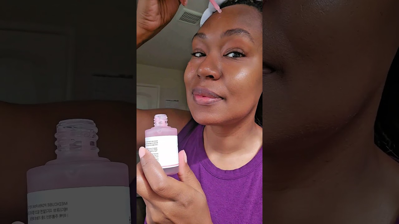 Medicube PDRN pink peptide serum made with salmon dna. #medicube #pdrn #skincareproducts #glassskin