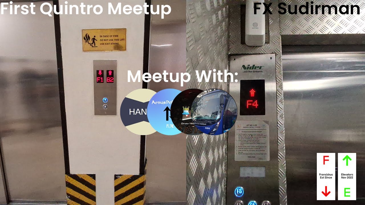 (Quintro Meetup) XiZi OTIS Modernized By Nidec Generic Elevator At FX Sudirman