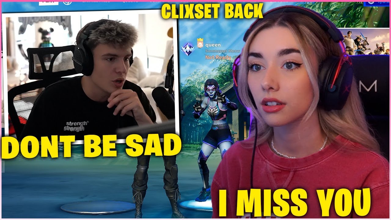 CLIX Reunites & Cheers Up SOMMERSET After She Was FEELING Sad! (Fortnite Moments)