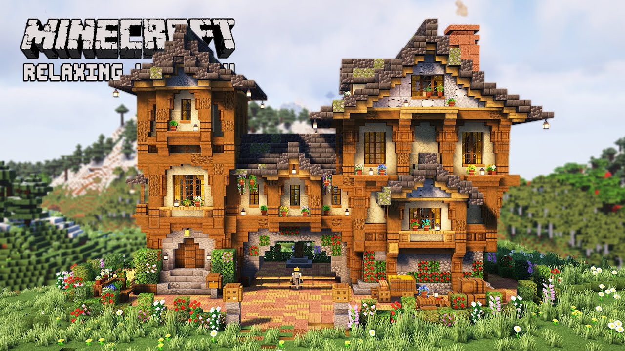 Minecraft Relaxing Longplay - We Built a Peaceful Medieval House (No Commentary)