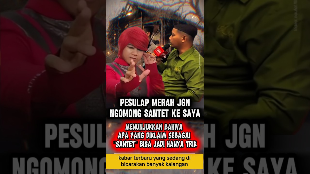 PESULAP MERAH RESPON SANTRI LIRBOYO SOAL SANTET MARCEL YAKIN HANYA TRIK #pesulapmerah