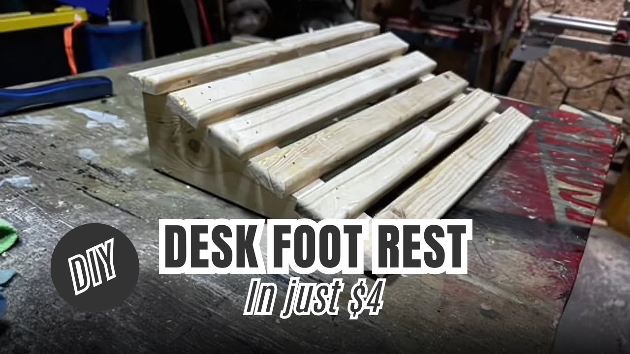 Woodworking: I Built a Computer Desk Foot Rest Under $4?!