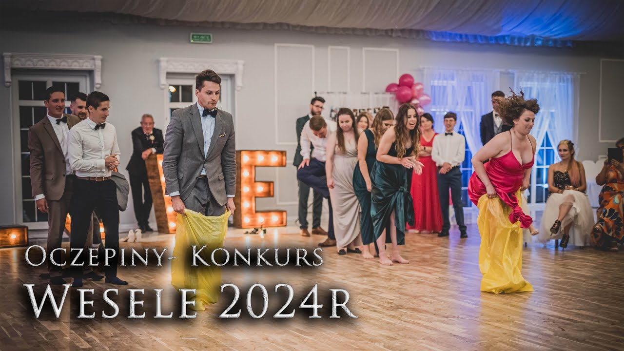OCZEPINY ŚMIESZNY KONKURS WESELE 2024 Zabawa weselna zespół FANTOM z Łowicza Sala WIKTOPOLIA Niedźwi