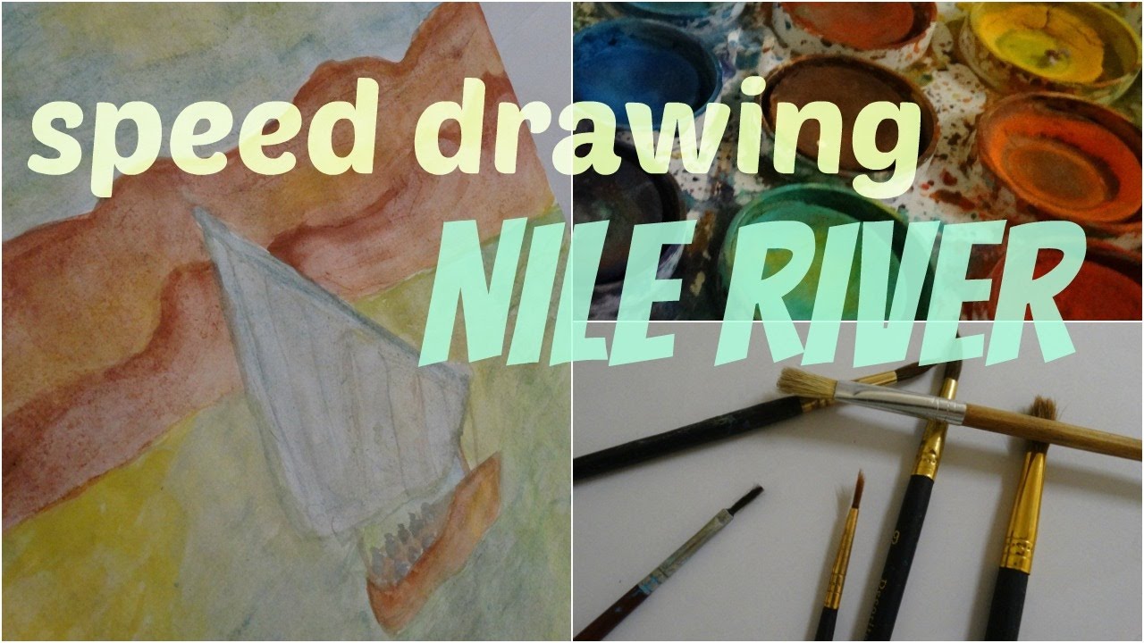 the Nile river ! #SPEED DRAWING