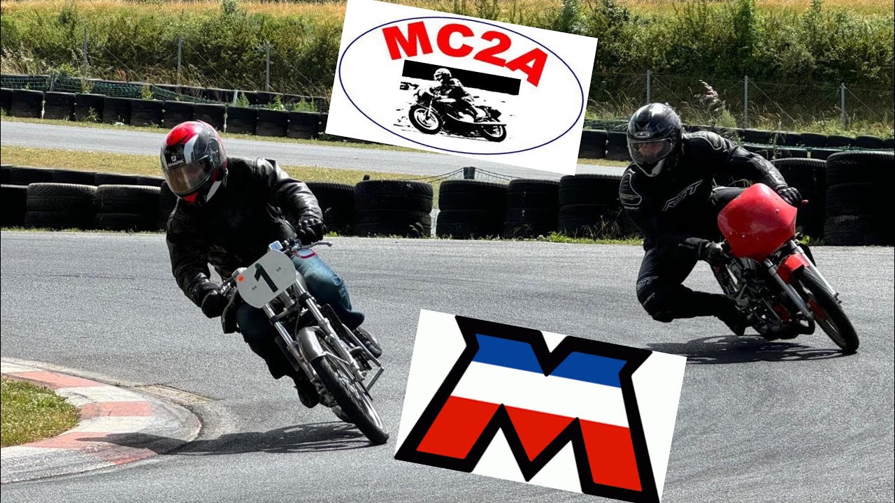 MBK51 proto vario sur la piste de karting de Belmont sur Rance - Organisé par le MC2A 🌧️🏁🤟🏽