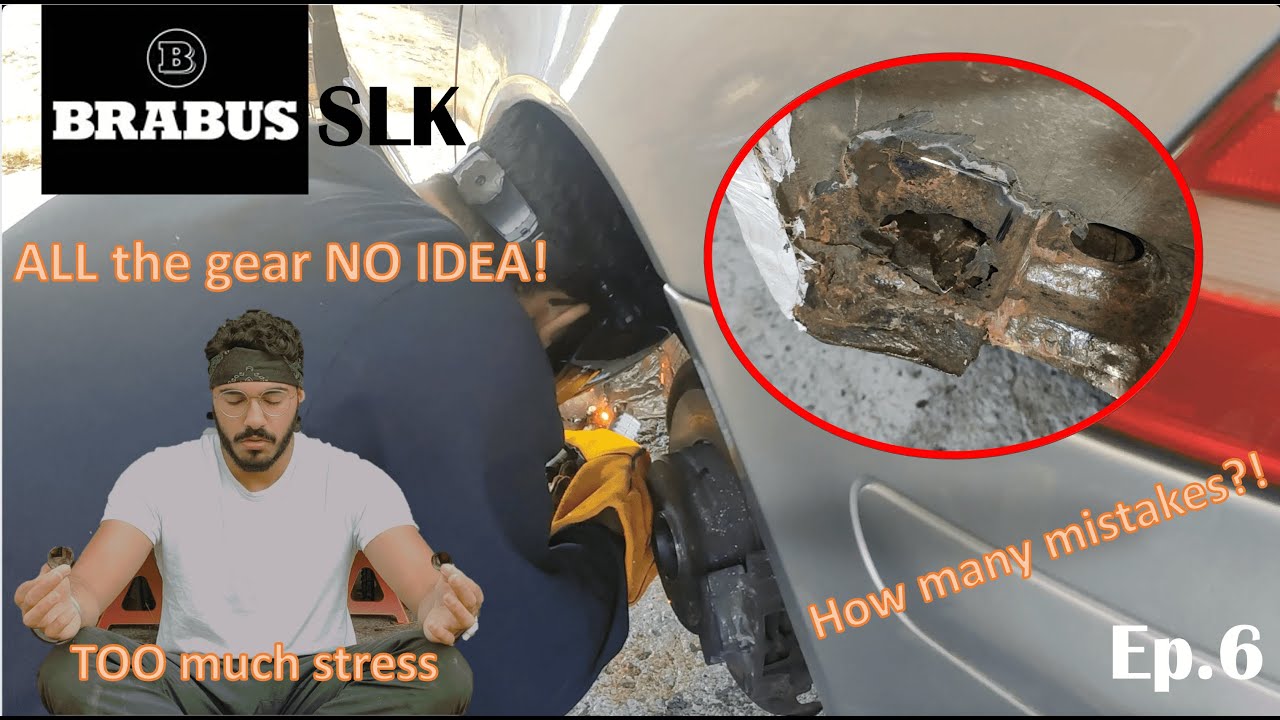 Can a NOVICE weld on a car? Mercedes BRABUS SLK project car Ep6