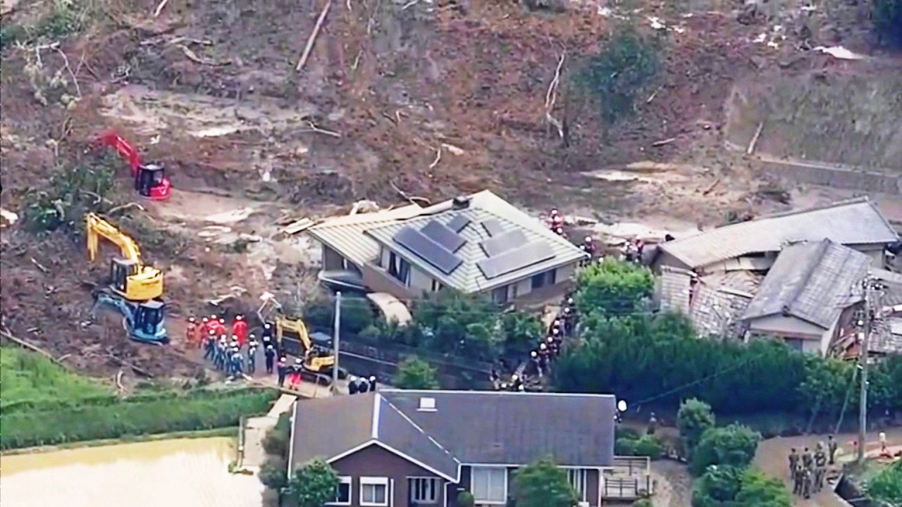 Landslides and floods in Japan due to typhoons, Taiwan also suffered
